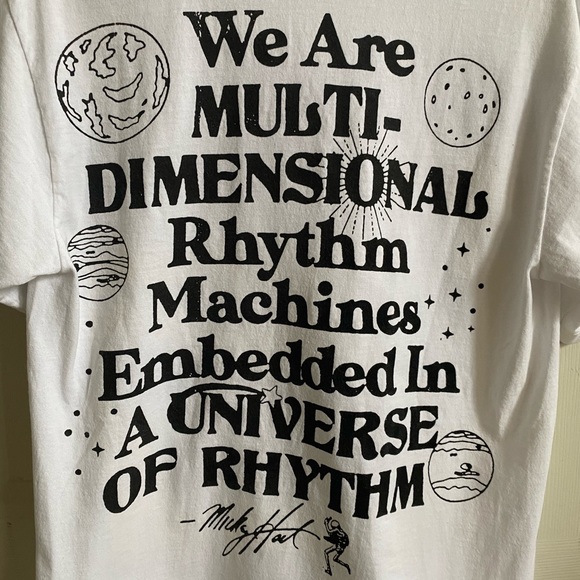 Mickey Hart "The Beam" White T-Shirt Size S - Picture 6 of 9